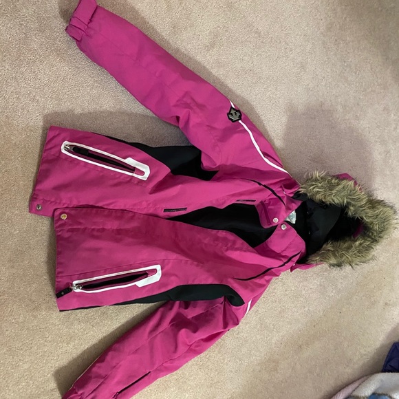 Pink winter jacket - Picture 2 of 4